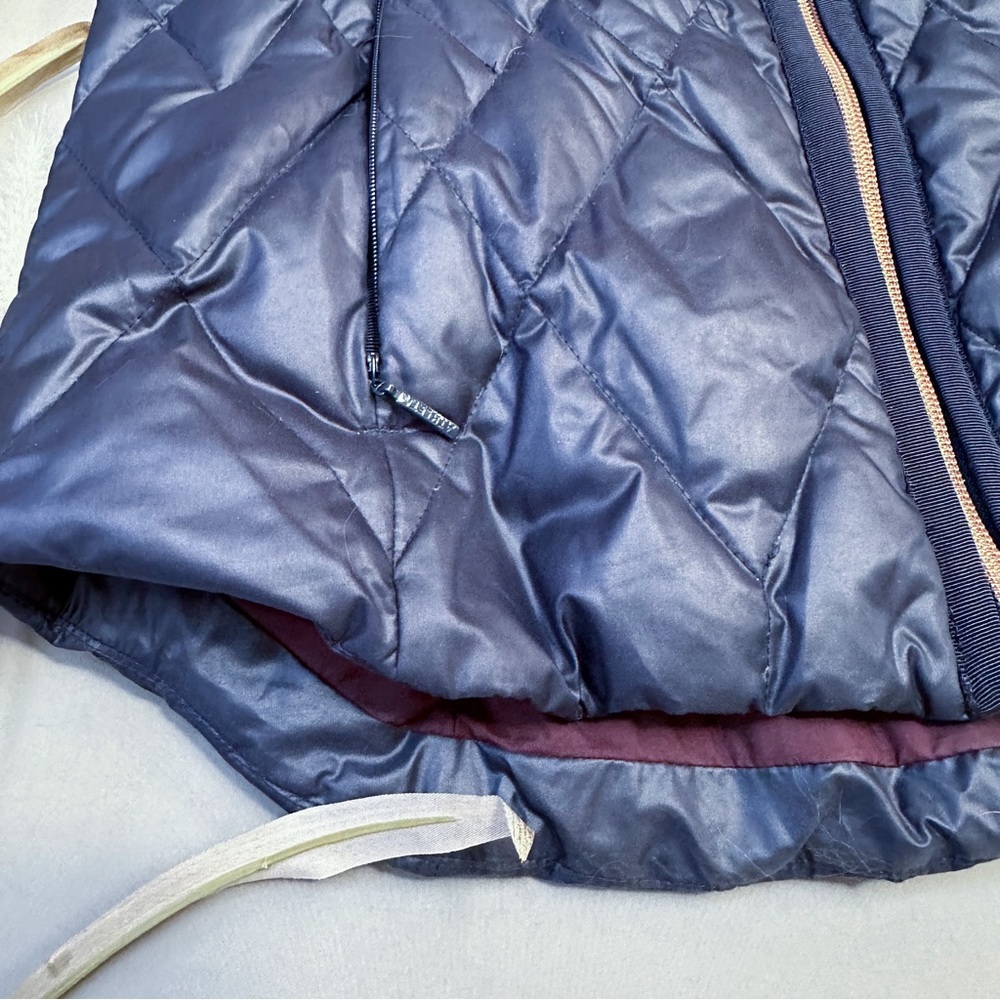 ATHLETA Responsible Down navy blue zippered vest, S. - Picture 3 of 7